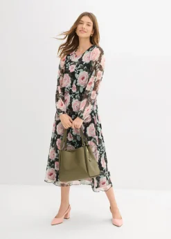 Clearance Vestido midi de malla suave Mujer Vestidos|Novedades