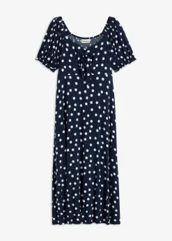 Sale Vestido midi de mezcla de viscosa Mujer Vestidos|Novedades