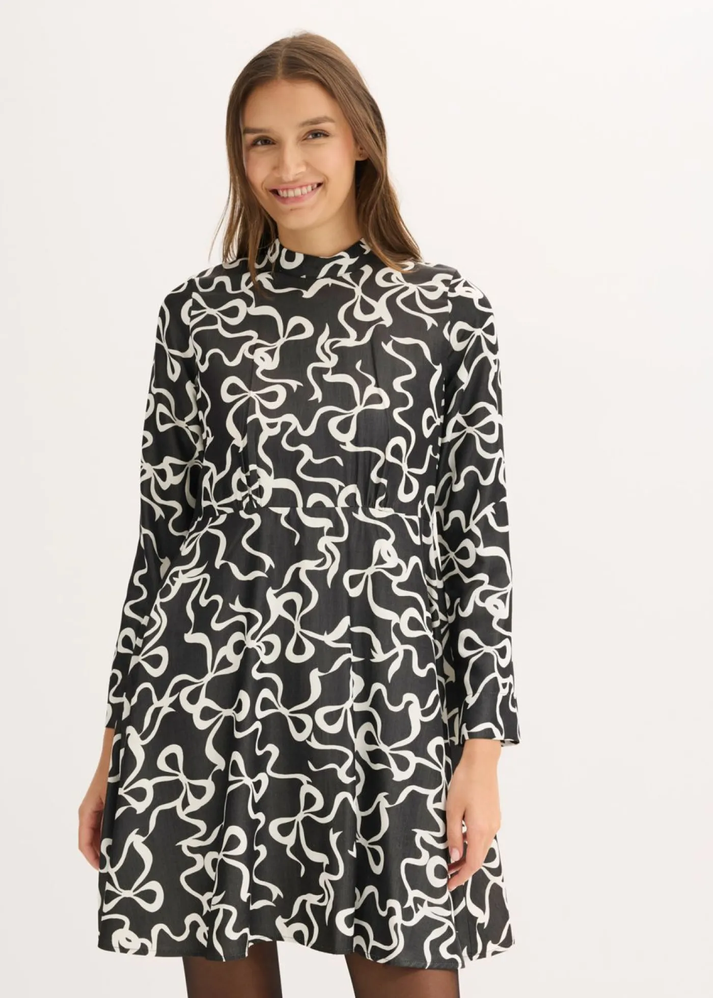 Best Vestido midi de mezcla de viscosa fluida Mujer Vestidos