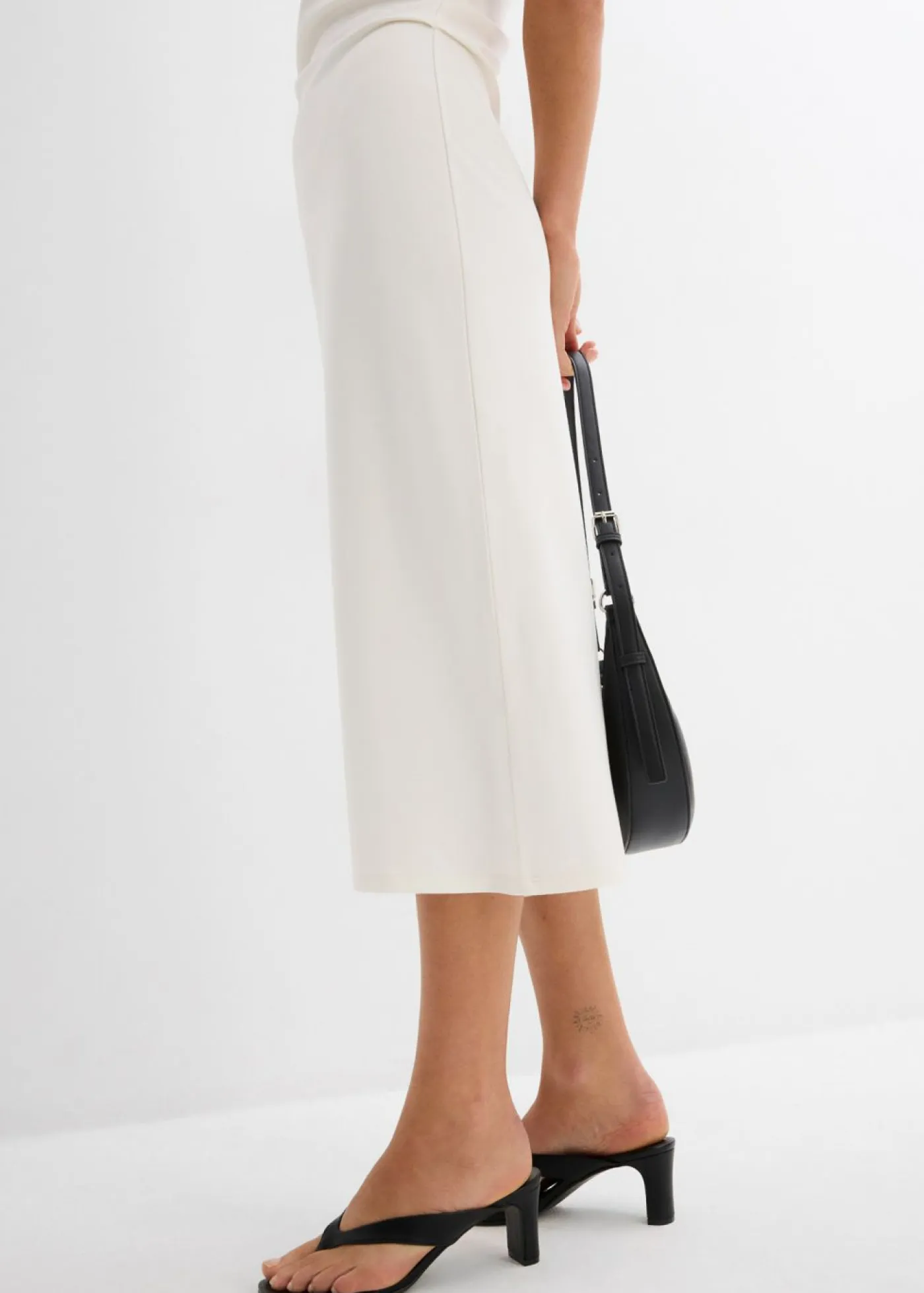 Discount Vestido midi de mezcla de viscosa suave Mujer Esenciales|Vestidos