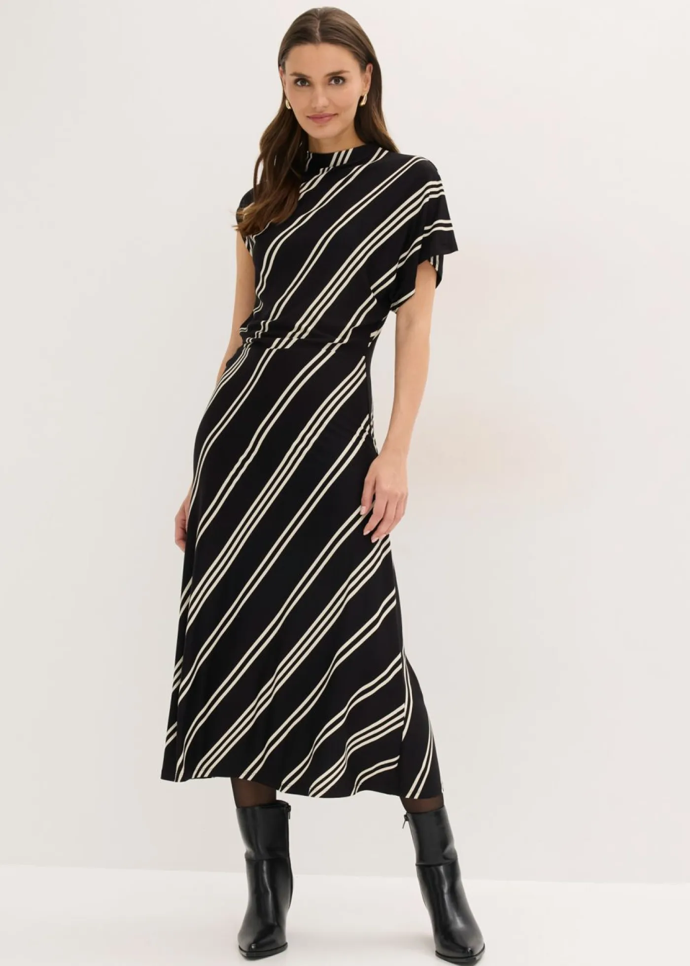 Clearance Vestido midi de mezcla de viscosa suave Mujer Vestidos