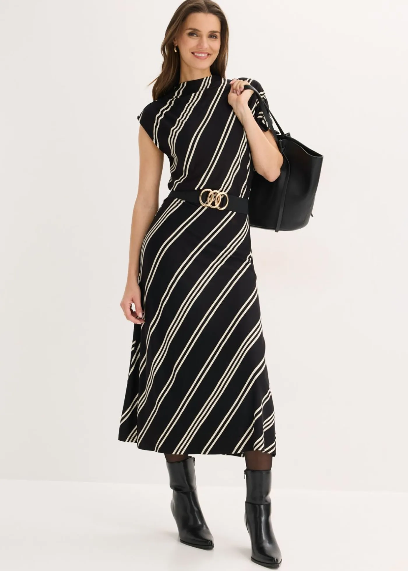 Clearance Vestido midi de mezcla de viscosa suave Mujer Vestidos