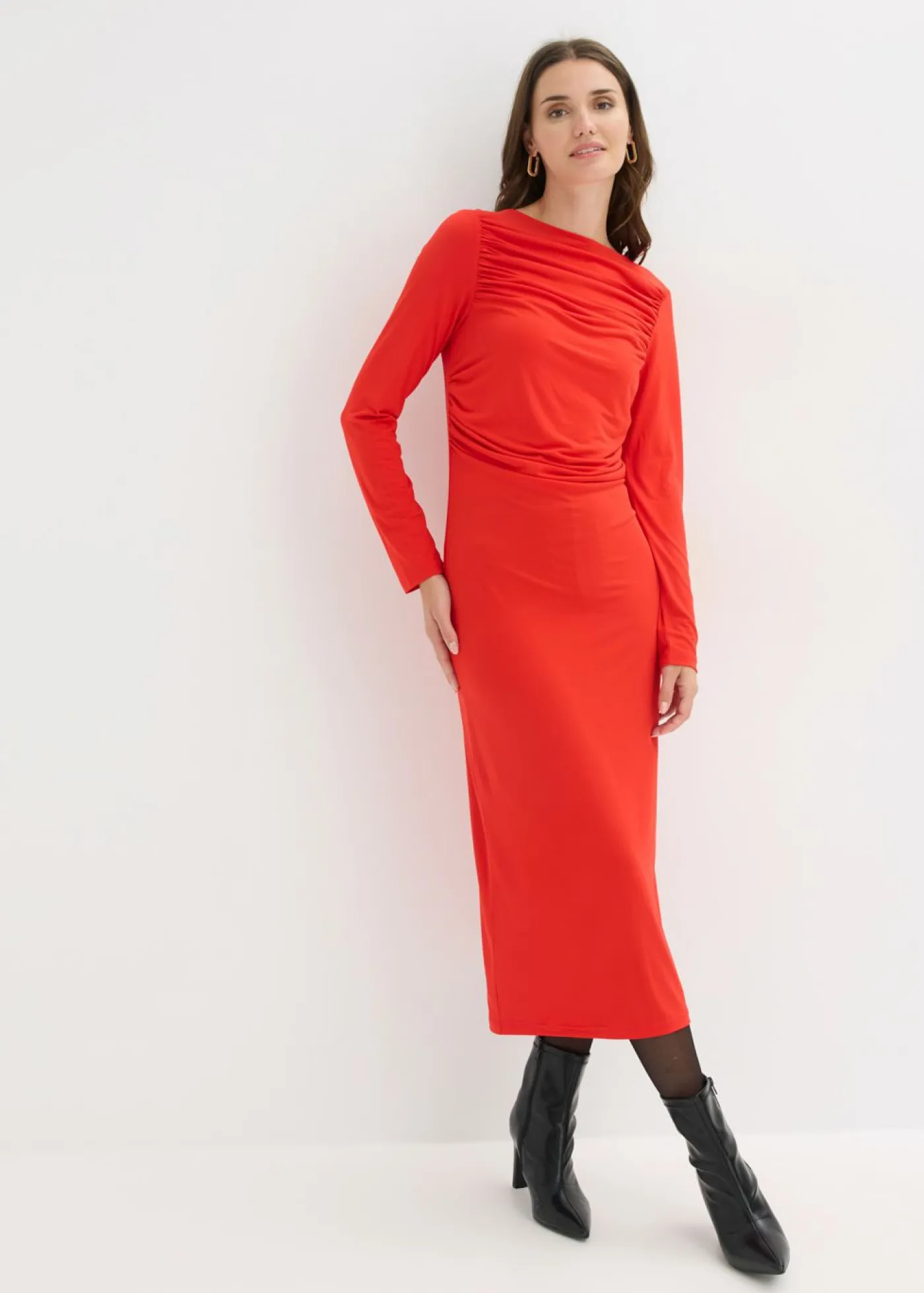 Discount Vestido midi de punto Mujer Vestidos
