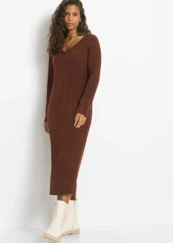 Best Vestido midi de punto Mujer Vestidos|Ropa De Punto