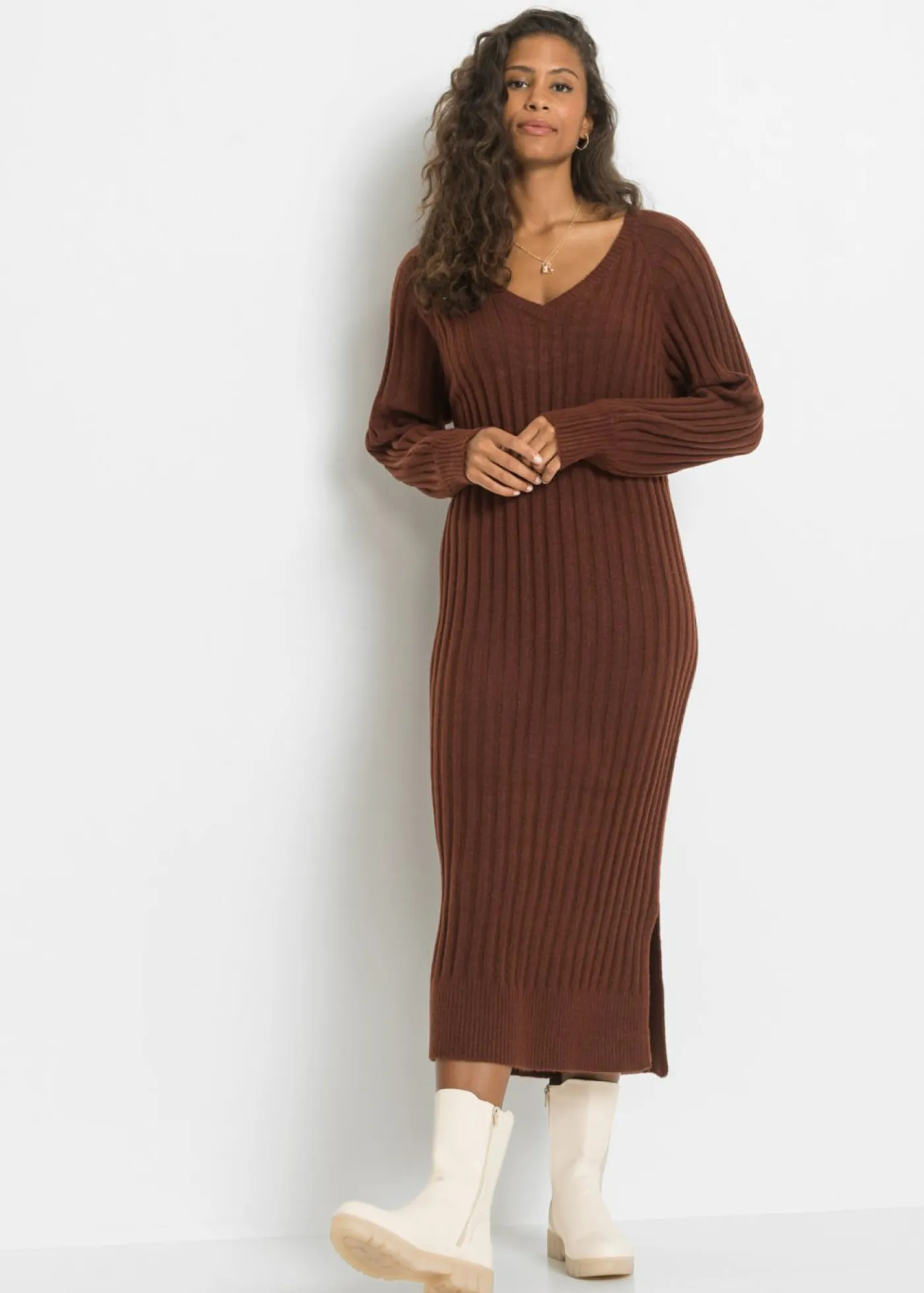 Best Vestido midi de punto Mujer Vestidos|Ropa De Punto