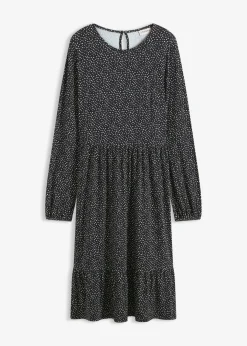 Hot Vestido midi de punto de mezcla de viscosa Mujer Vestidos