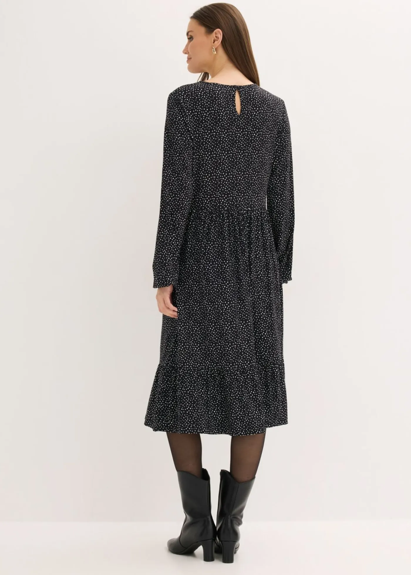 Hot Vestido midi de punto de mezcla de viscosa Mujer Vestidos