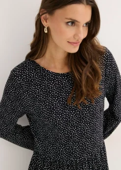 Hot Vestido midi de punto de mezcla de viscosa Mujer Vestidos