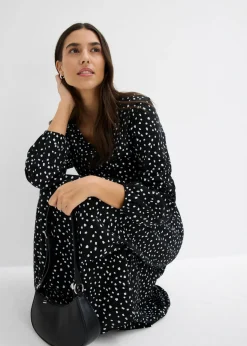 Best Vestido midi de punto de algodón Mujer Vestidos