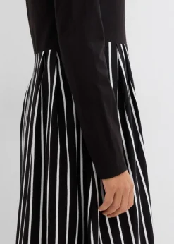 Clearance Vestido midi de punto de algodón Mujer Vestidos|Tallas Pequeñas