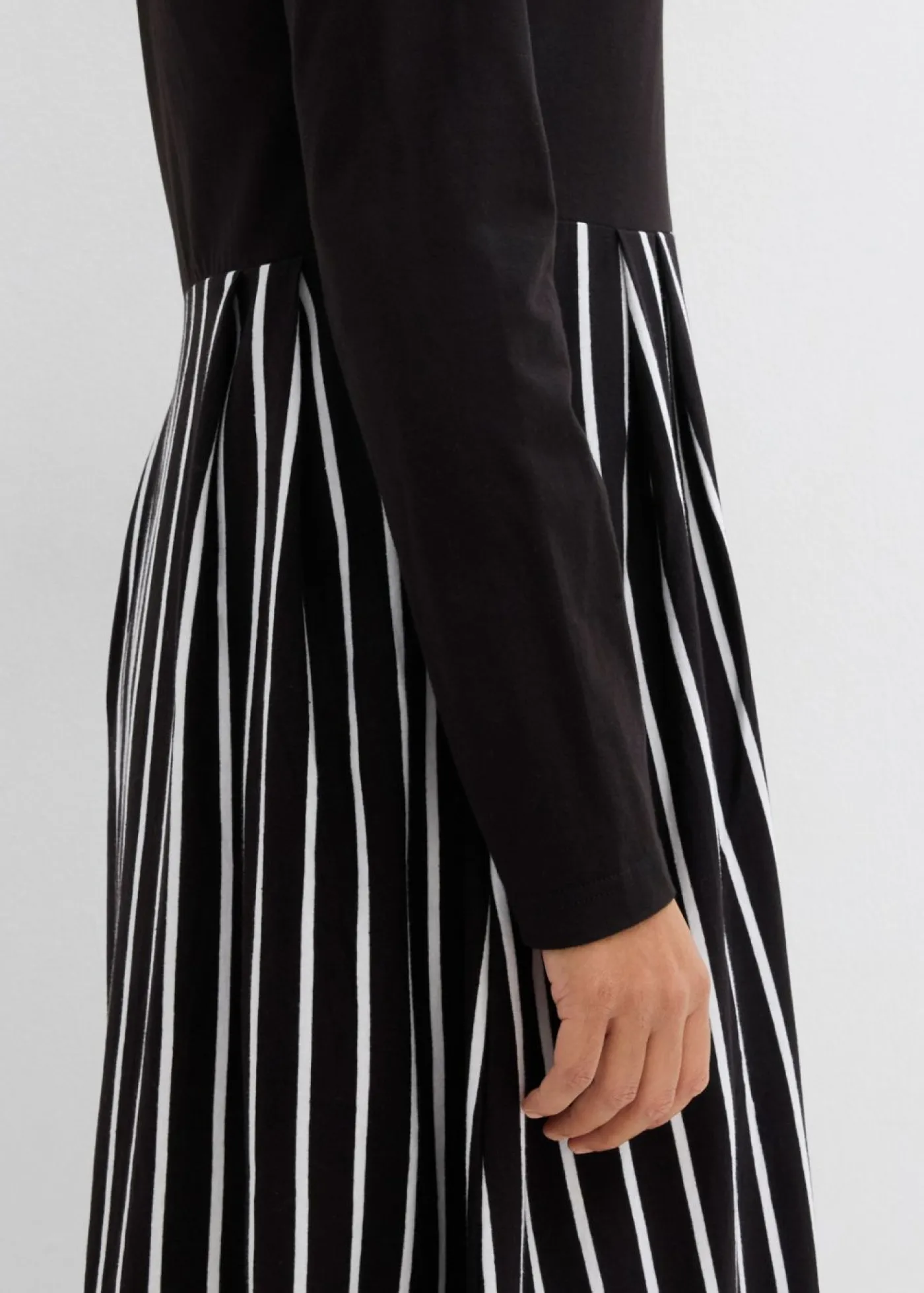 Clearance Vestido midi de punto de algodón Mujer Vestidos|Tallas Pequeñas