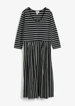 Clearance Vestido midi de punto de algodón Mujer Vestidos