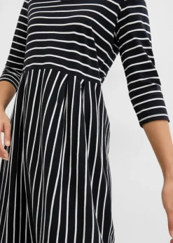 Clearance Vestido midi de punto de algodón Mujer Vestidos