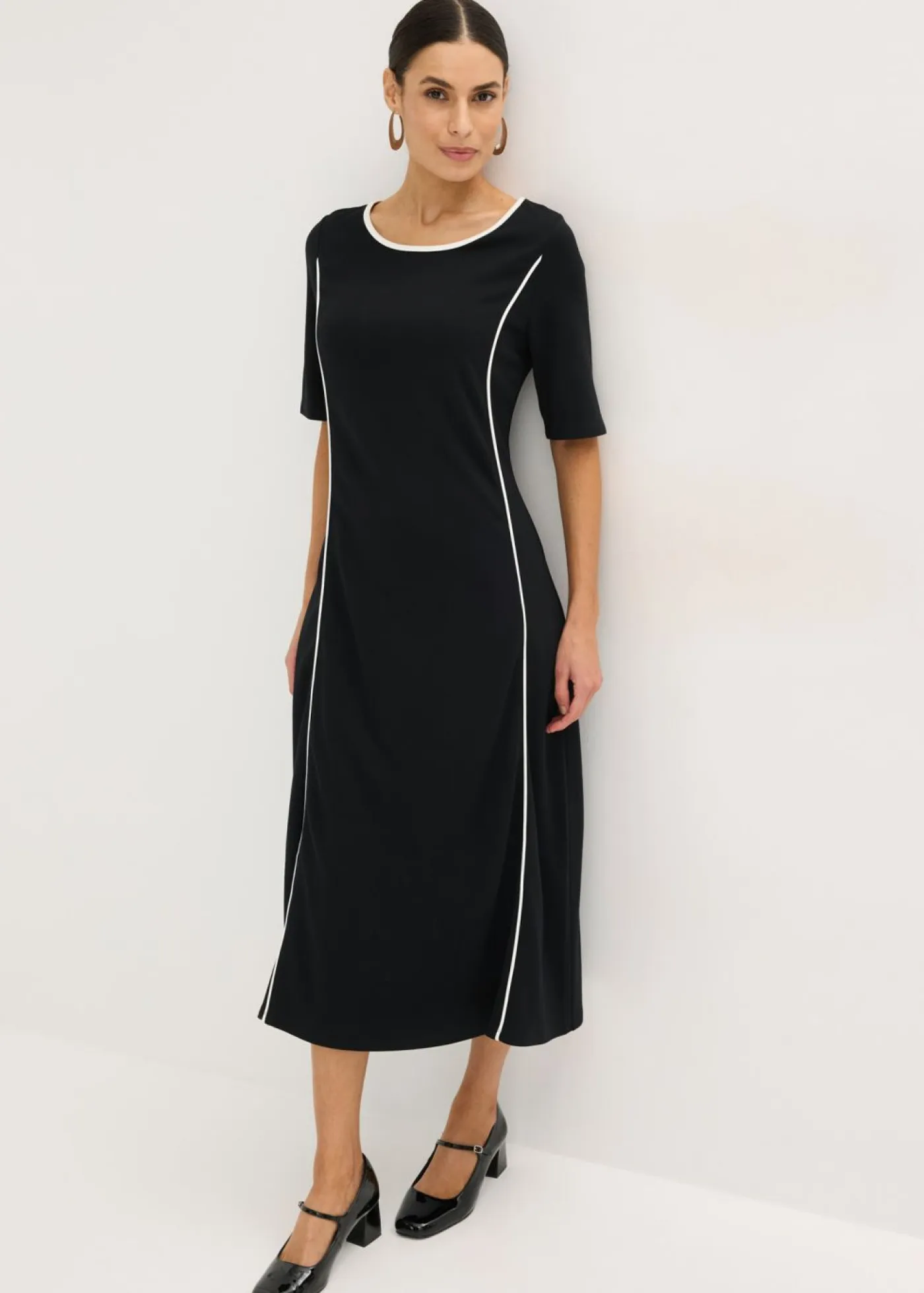 Outlet Vestido midi de Punto di Roma Mujer Vestidos