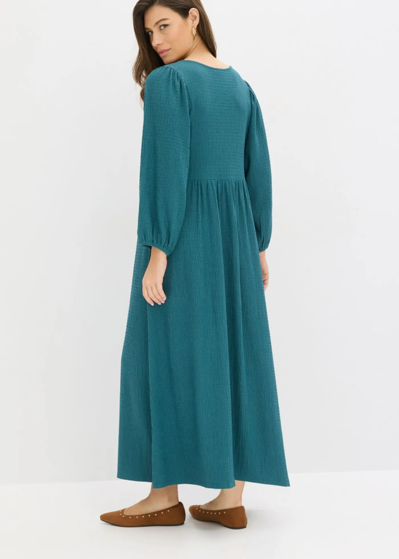 Discount Vestido midi de punto estructurado Mujer Vestidos|Novedades