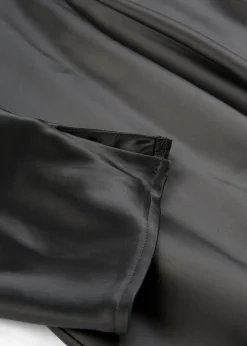 Sale Vestido midi de satén brillante Mujer Vestidos