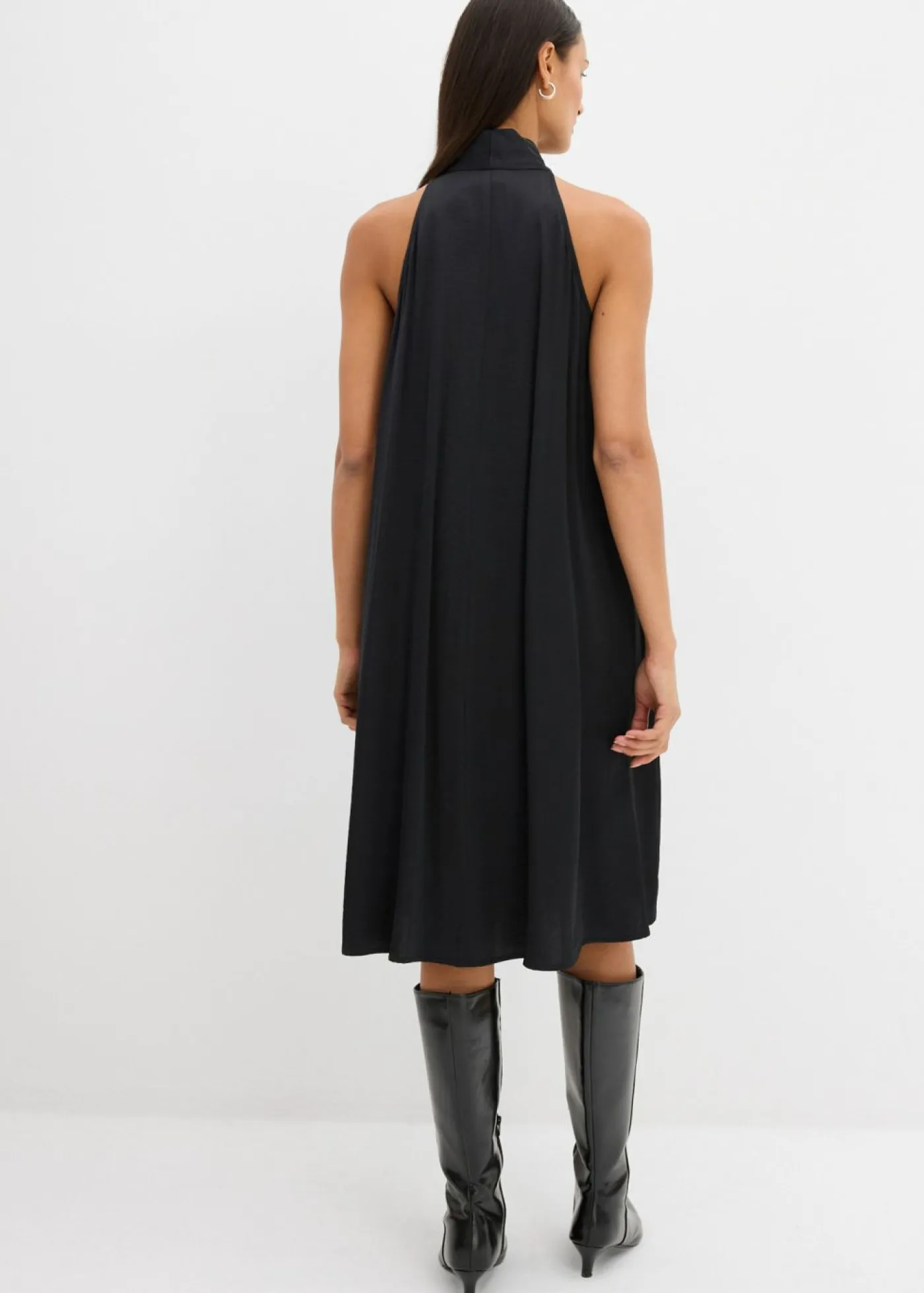 Best Vestido midi de satén de mezcla de viscosa Mujer Esenciales|Vestidos