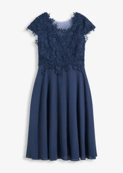 Best Vestido midi de tul delicado con encaje Mujer Vestidos|Ropa Elegante