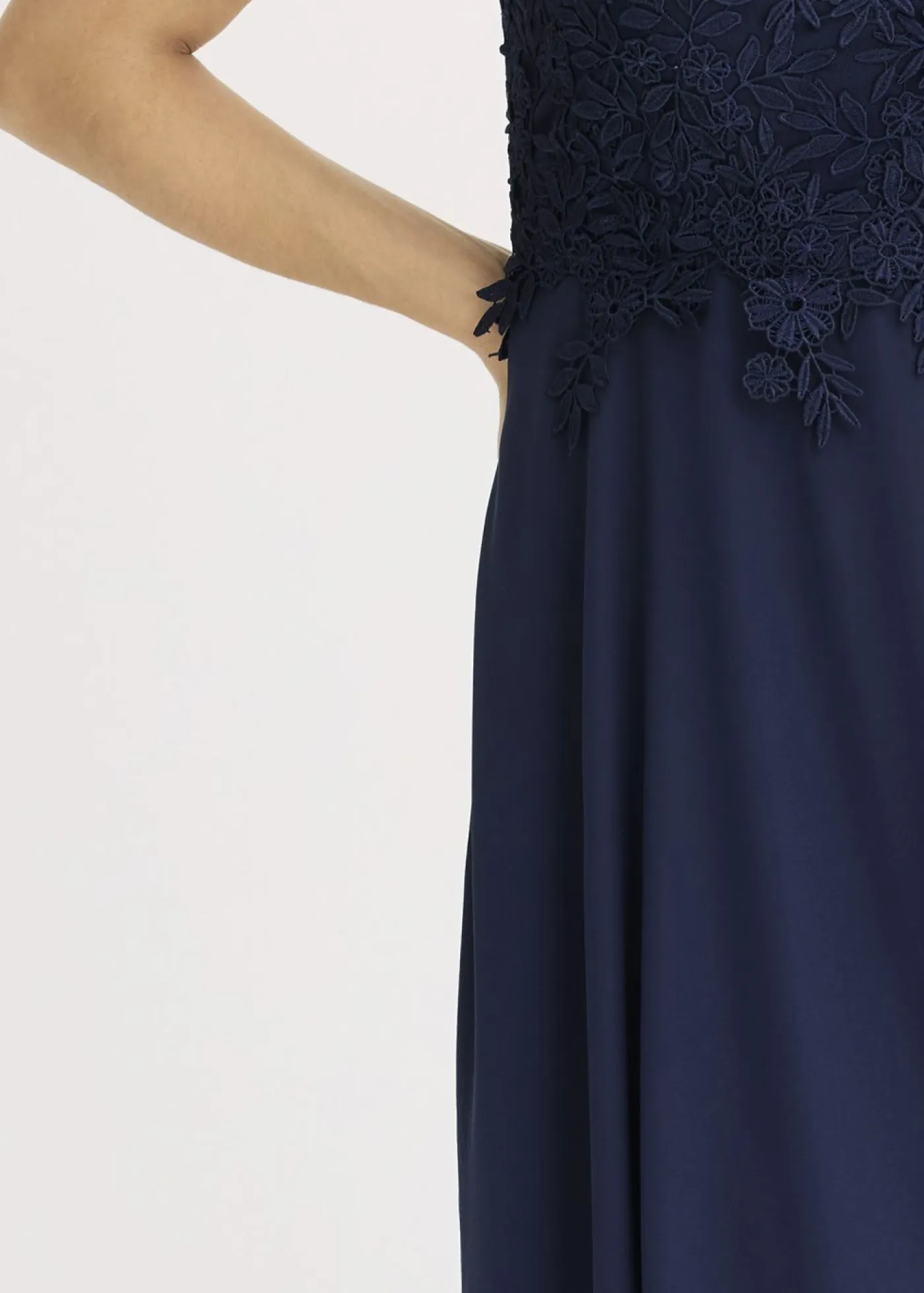Best Vestido midi de tul delicado con encaje Mujer Vestidos|Ropa Elegante