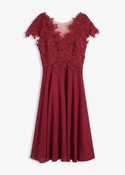 Sale Vestido midi de tul delicado con encaje Mujer Vestidos|Ropa Elegante