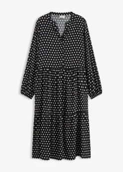 Sale Vestido midi de viscosa fluida Mujer Vestidos
