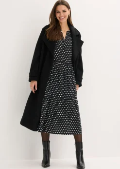 Sale Vestido midi de viscosa fluida Mujer Vestidos