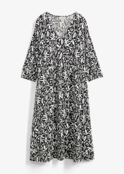 Outlet Vestido midi de viscosa fluida Mujer Vestidos