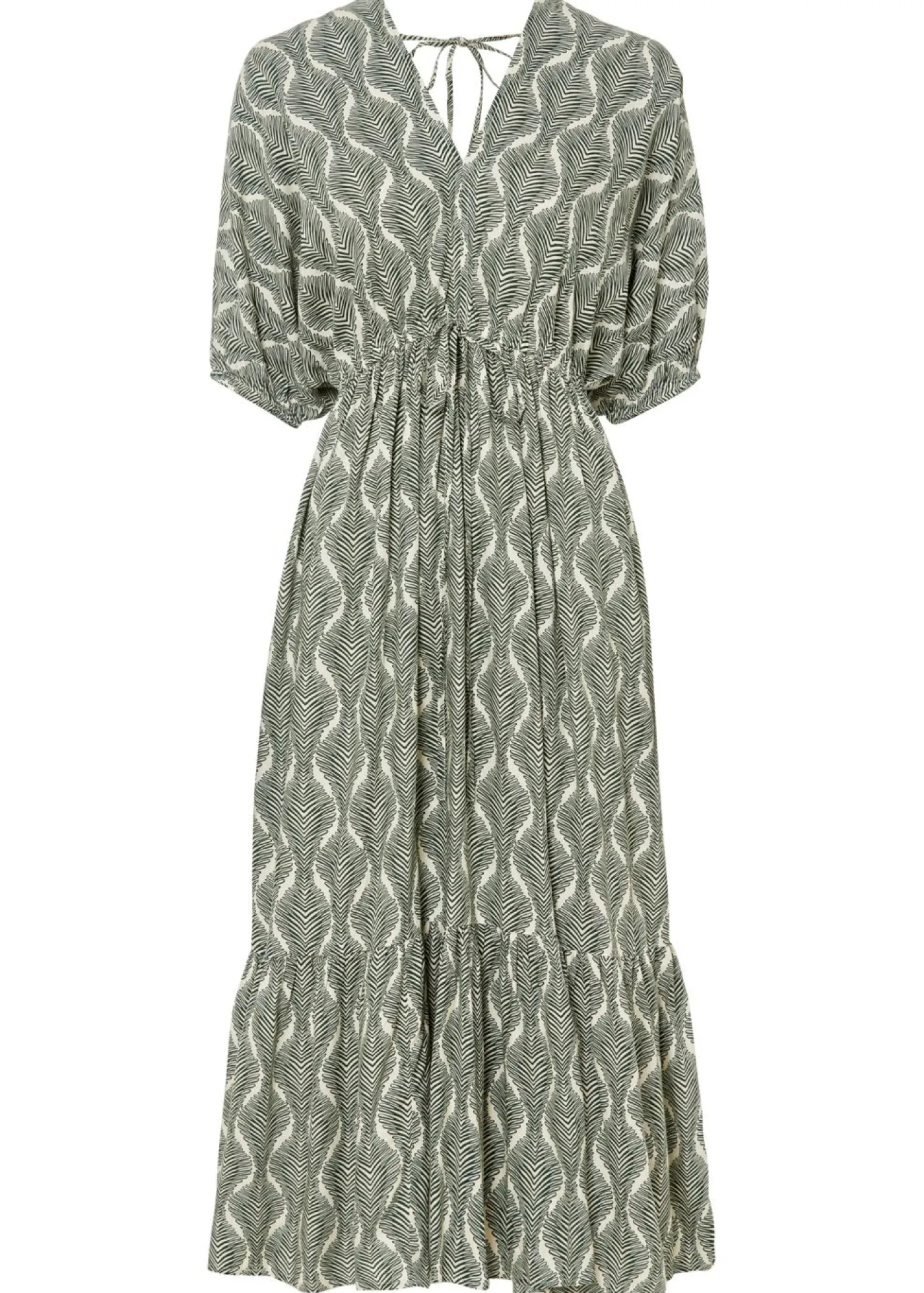 New Vestido midi de viscosa fluida Mujer Vestidos