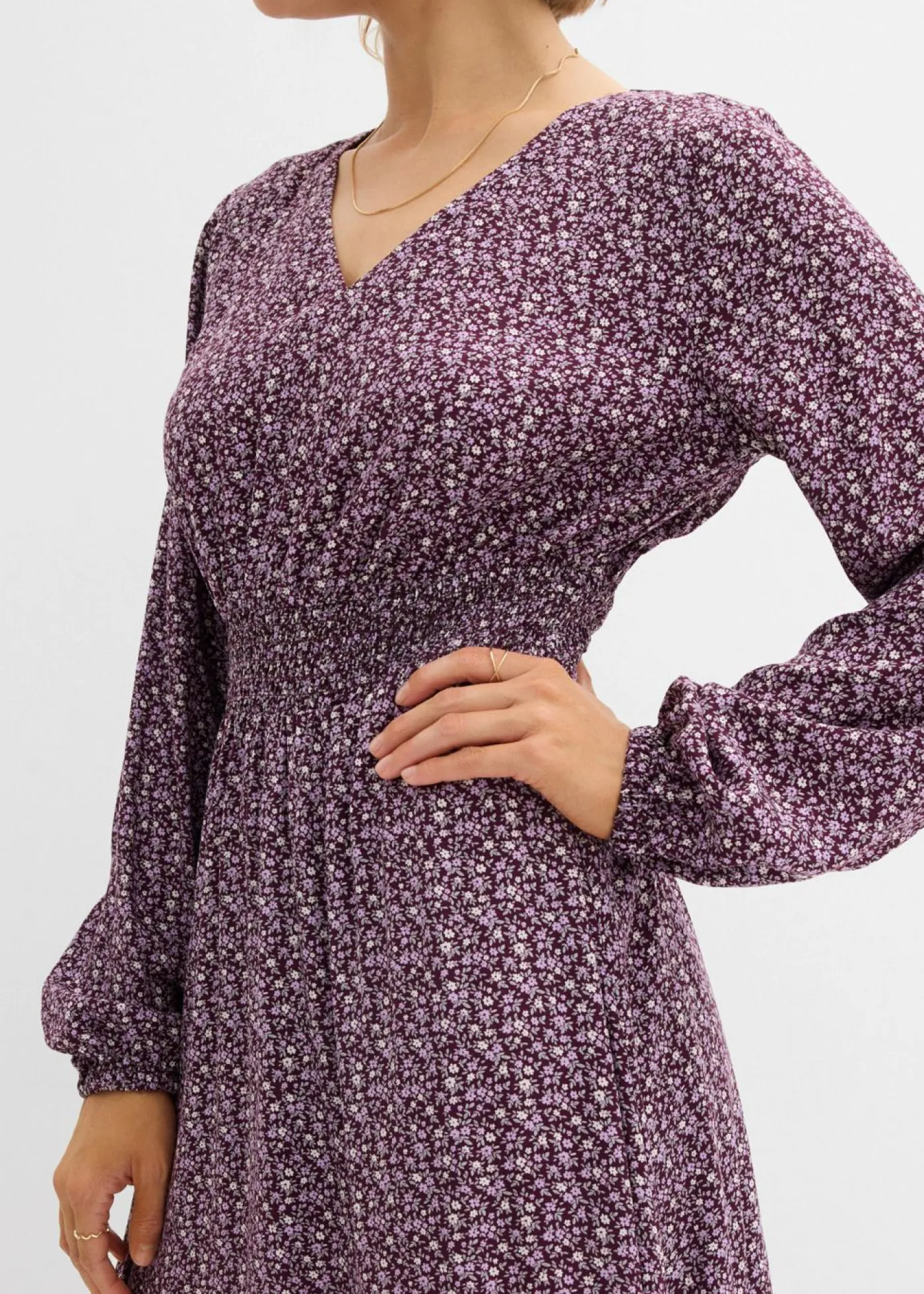 Best Vestido midi de viscosa fluida Mujer Vestidos