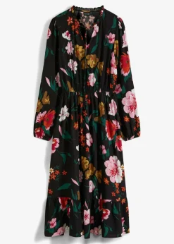 Sale Vestido midi de viscosa fluida Mujer Vestidos