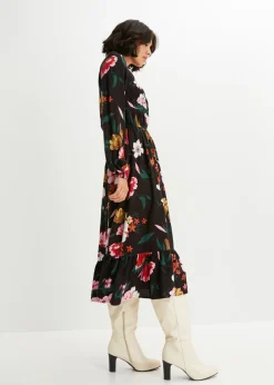 Sale Vestido midi de viscosa fluida Mujer Vestidos