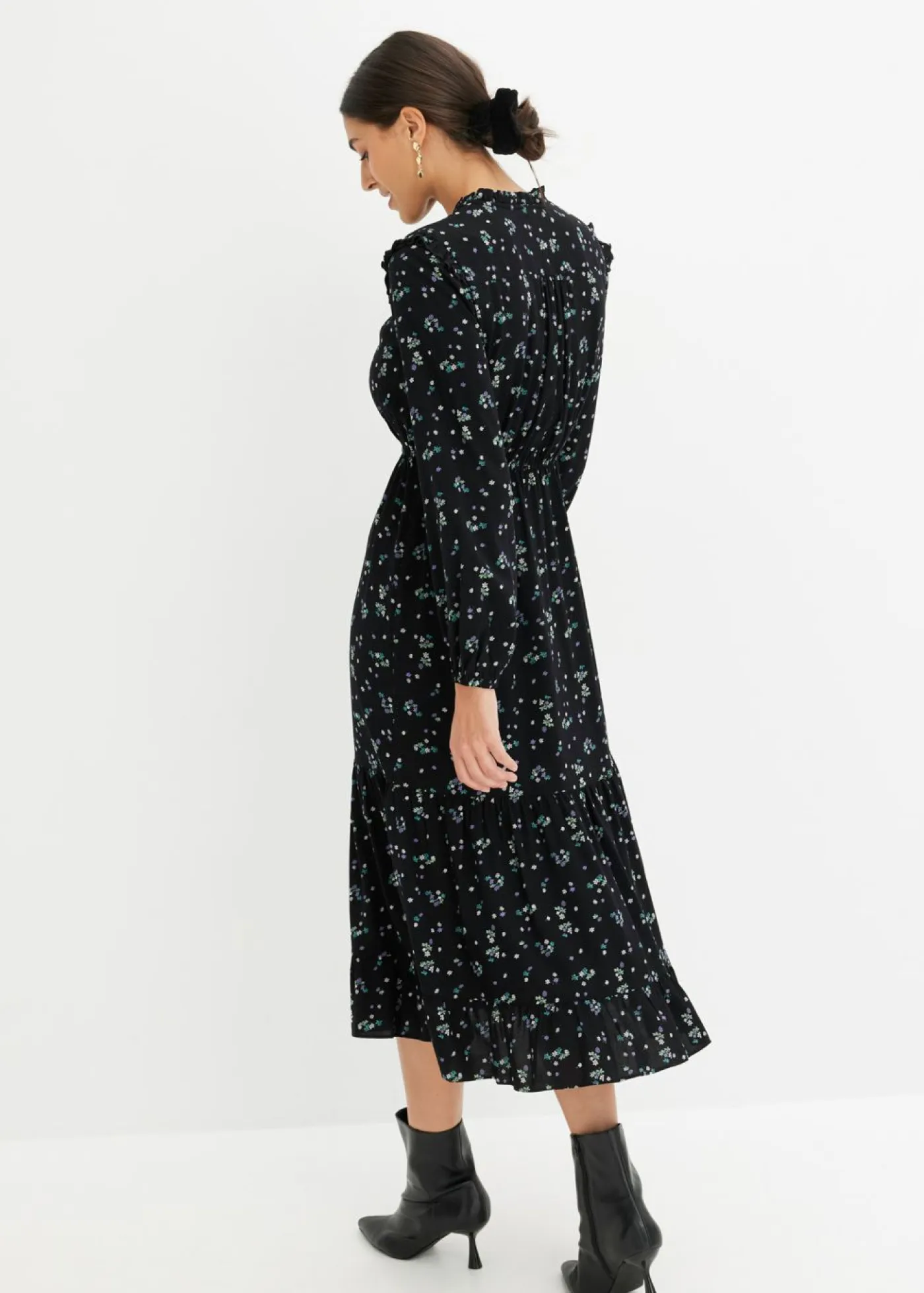 Hot Vestido midi de viscosa pura Mujer Vestidos