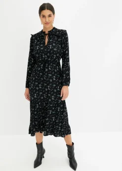 Hot Vestido midi de viscosa pura Mujer Vestidos