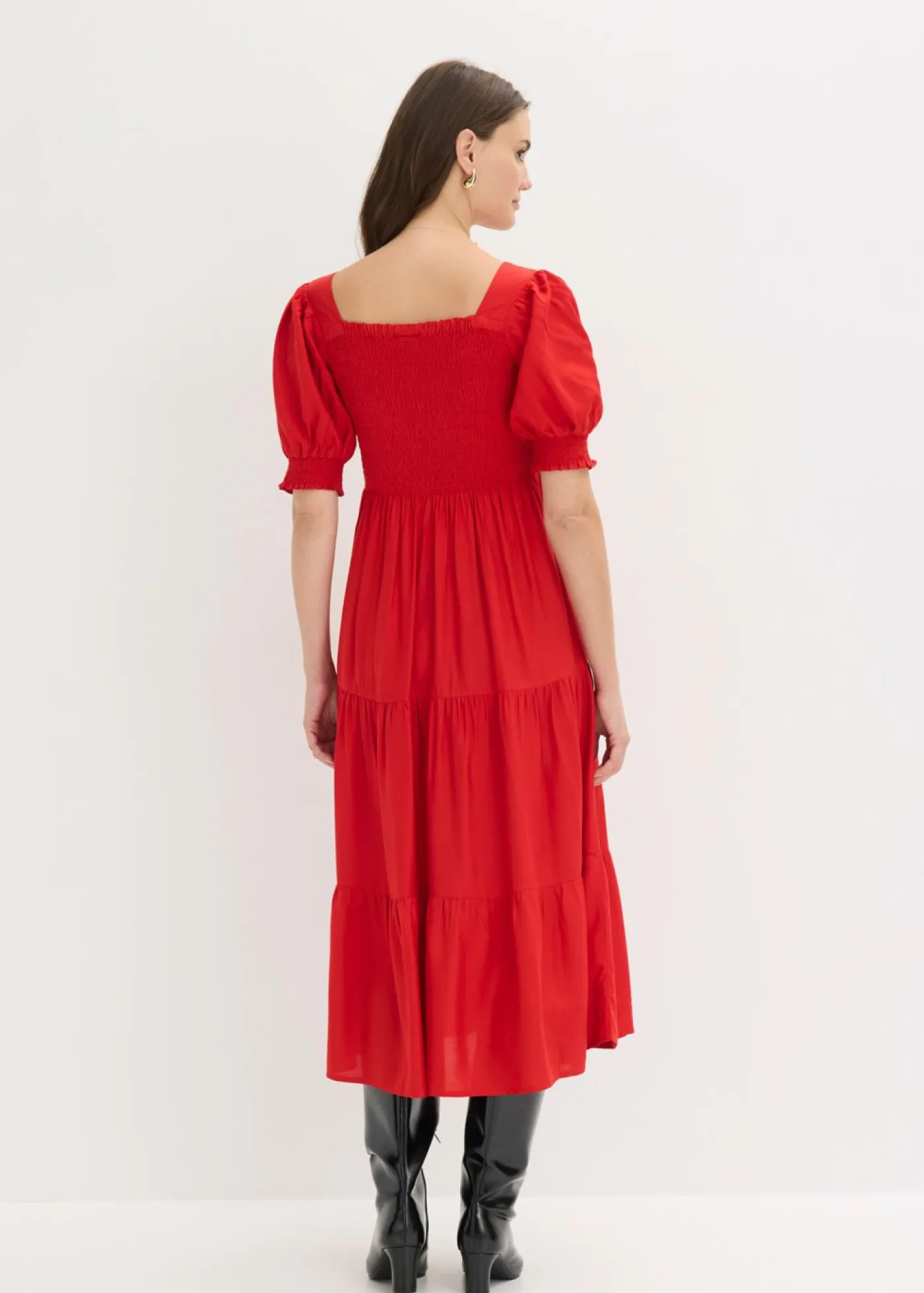 New Vestido midi estampado Mujer Vestidos