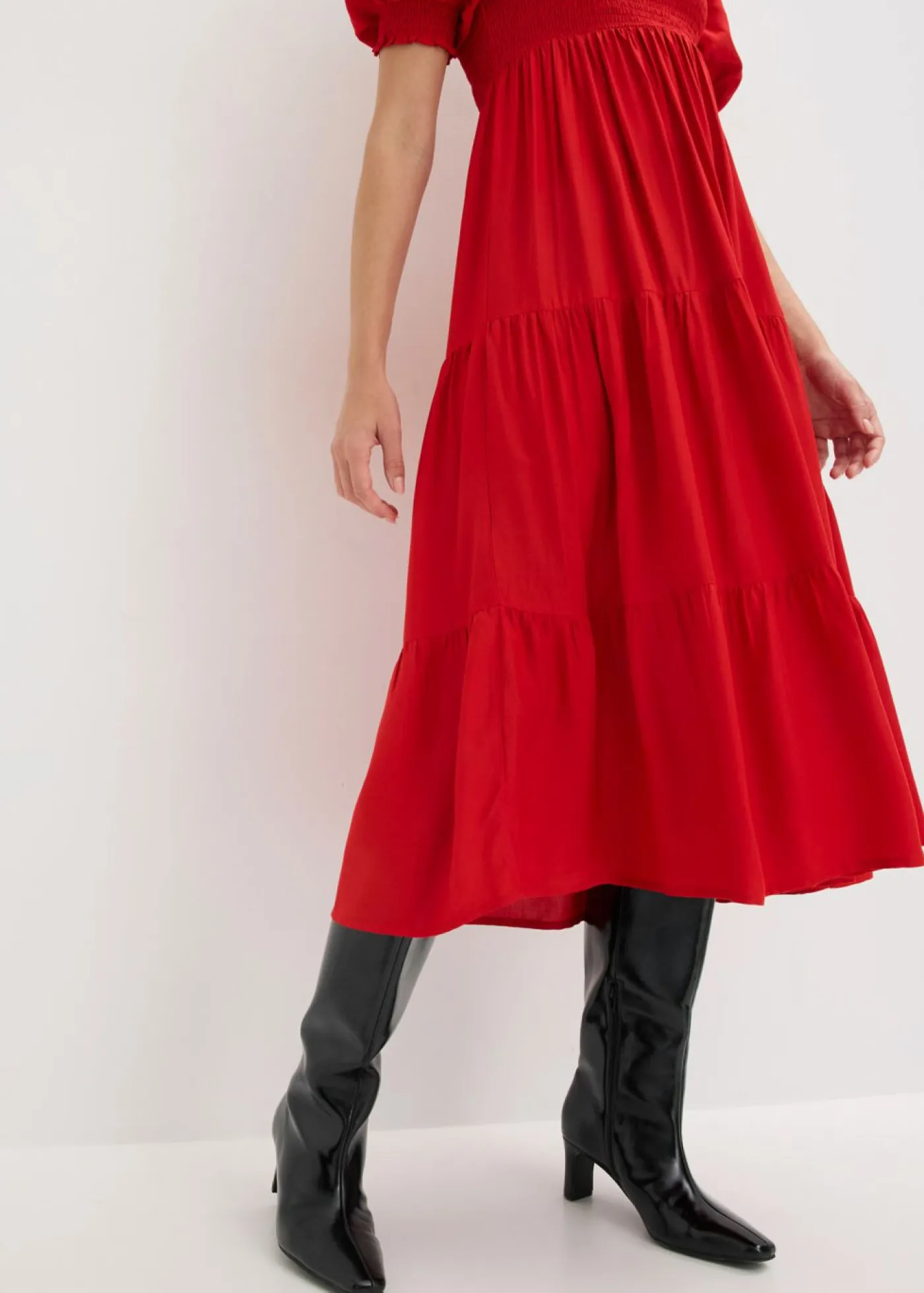 New Vestido midi estampado Mujer Vestidos