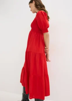 New Vestido midi estampado Mujer Vestidos