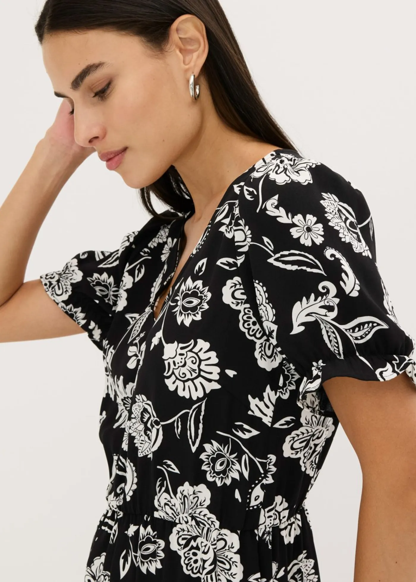 Hot Vestido midi estampado Mujer Vestidos