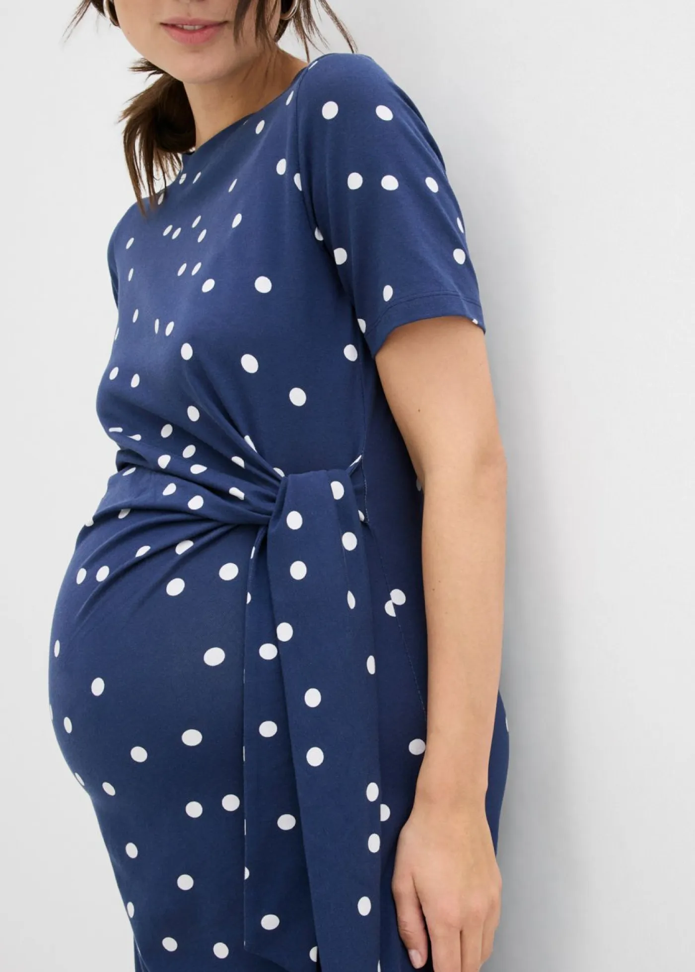 New Vestido midi premamá de punto de algodón orgánico Mujer Premamá