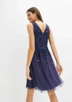 Vestido mini de lentejuelas Mujer Vestidos|Ropa Elegante