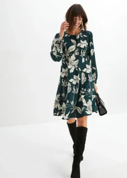 New Vestido oscilante de viscosa Mujer Vestidos