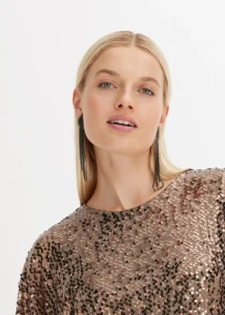 New Vestido oversize de lentejuelas Mujer Vestidos|Ropa Elegante