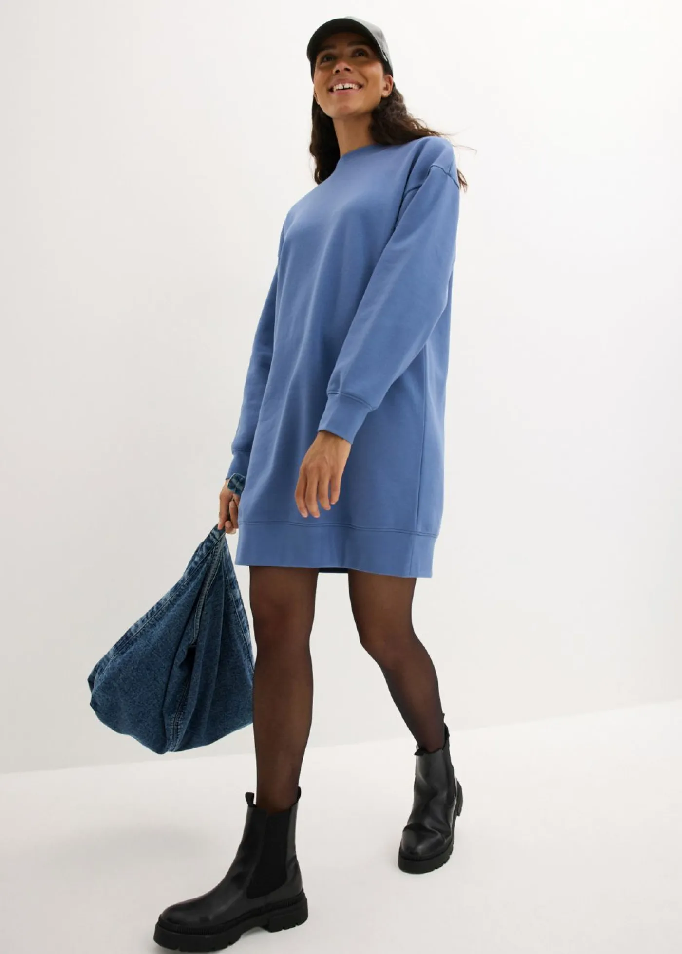 Hot Vestido oversize tipo sudadera Mujer Básicos|Ropa Cómoda