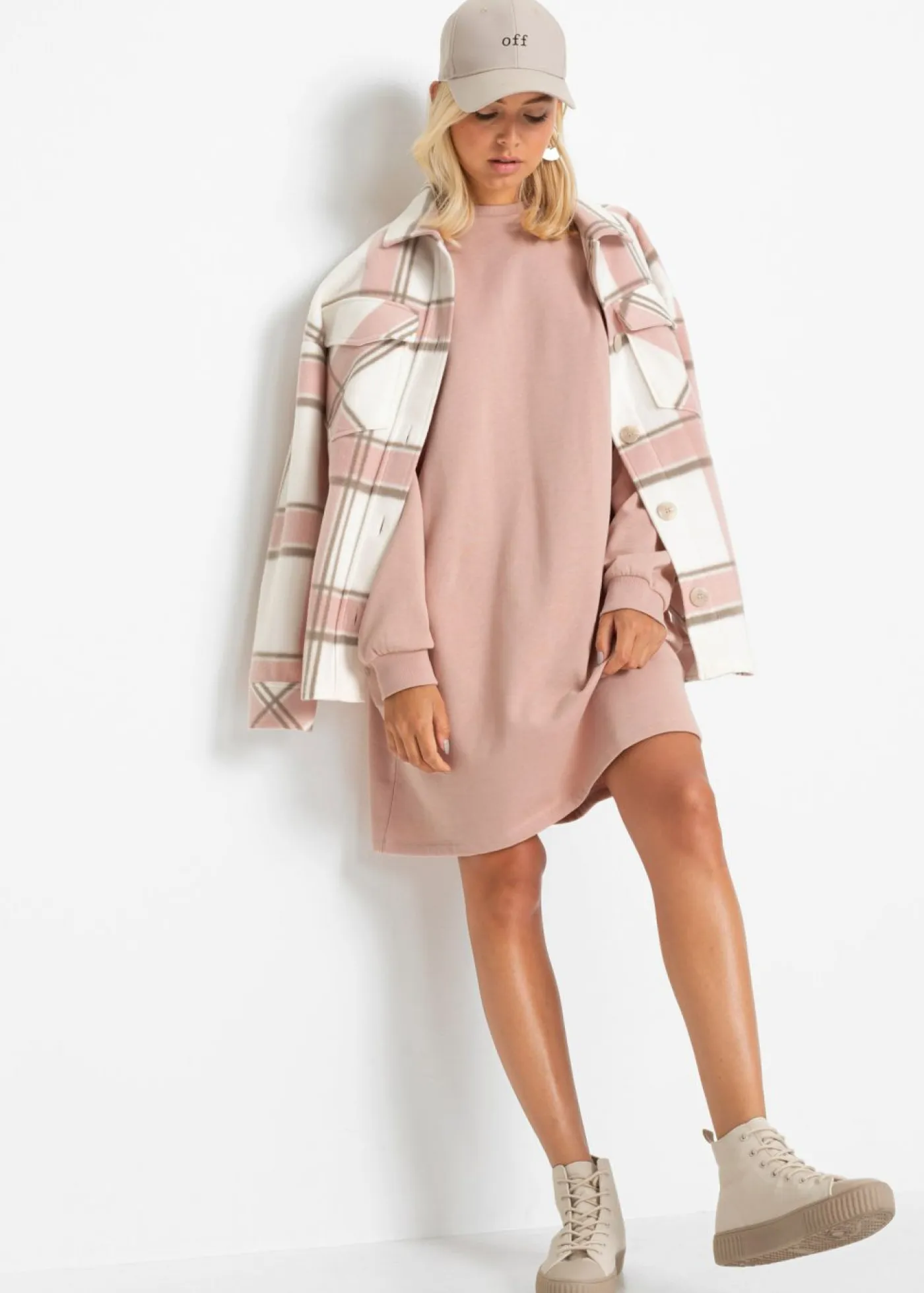 Clearance Vestido oversize tipo sudadera Mujer Ropa Cómoda|Vestidos