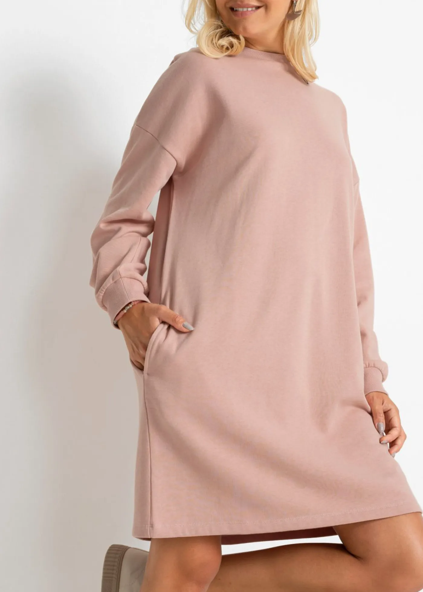 Clearance Vestido oversize tipo sudadera Mujer Ropa Cómoda|Vestidos
