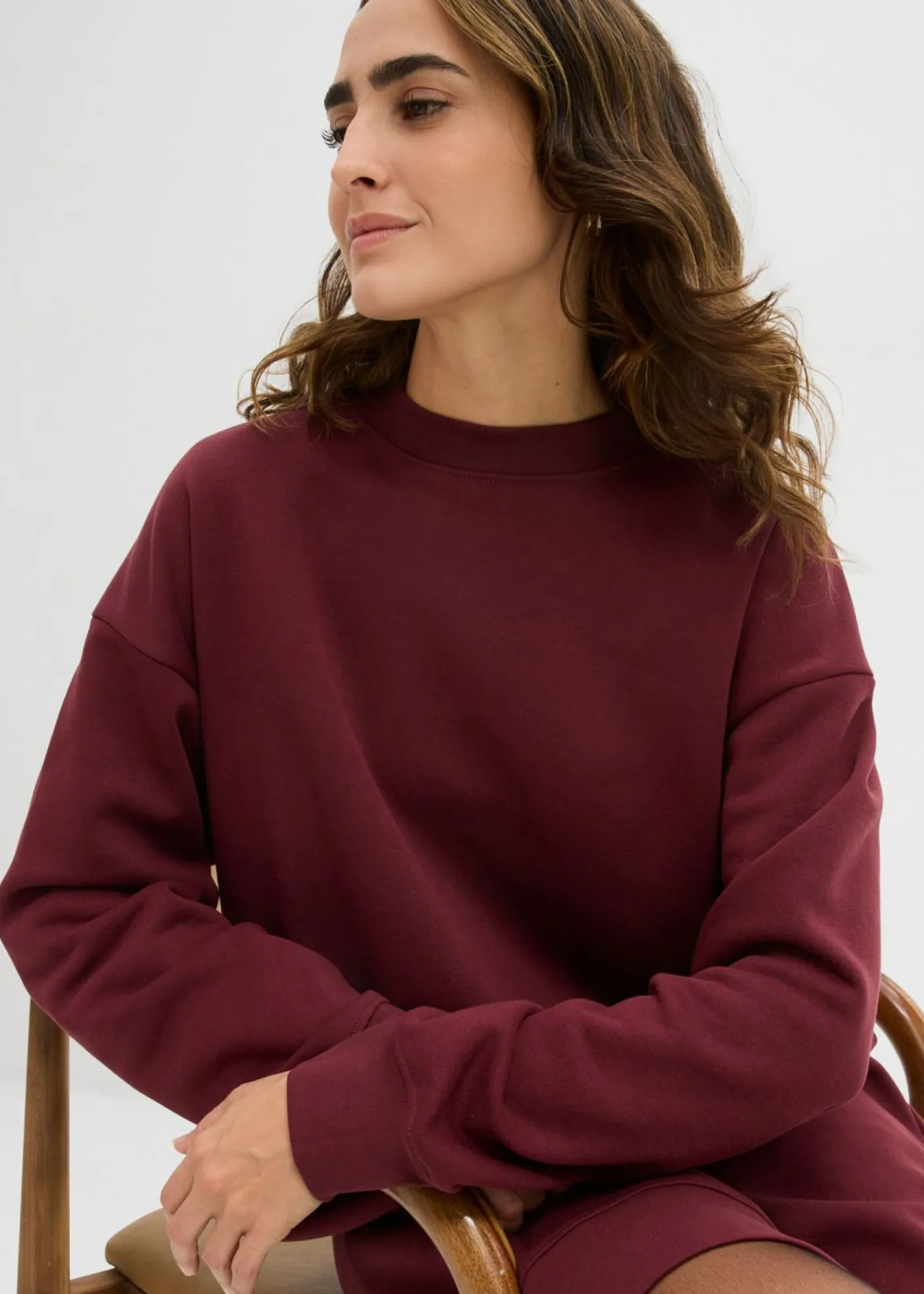 New Vestido oversize tipo sudadera Mujer Básicos|Ropa Cómoda