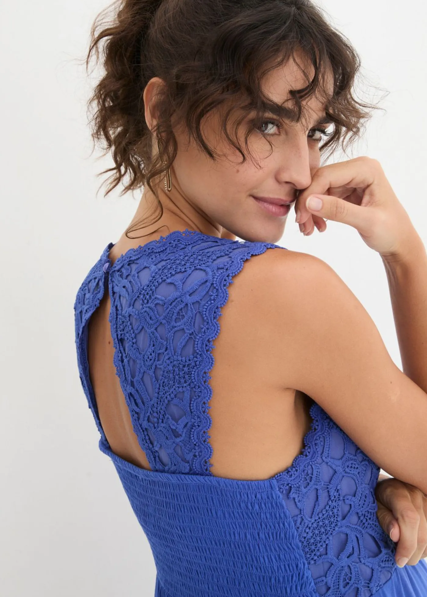 Sale Vestido premamá con encaje de punto Mujer Premamá