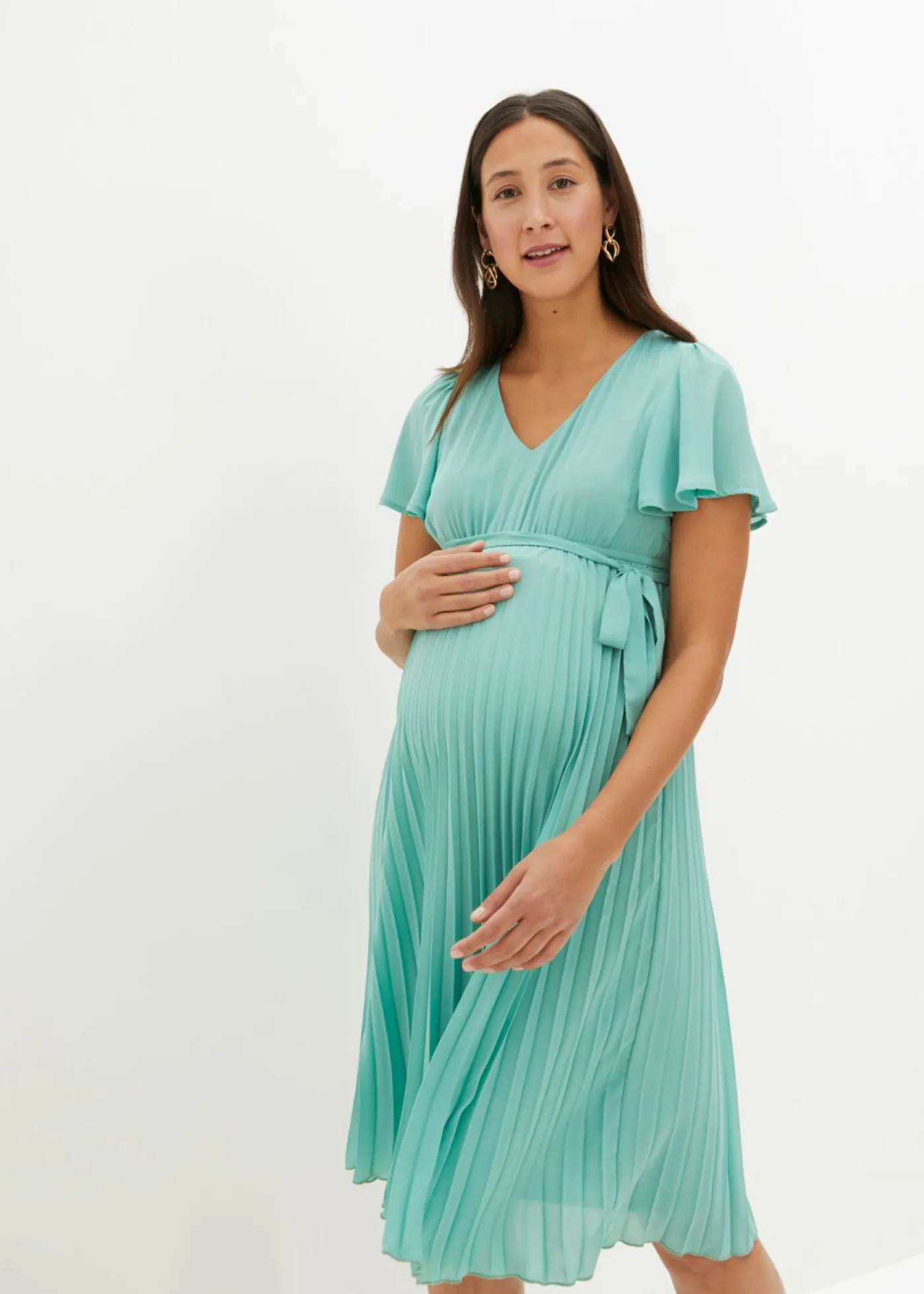 Outlet Vestido premamá con plisado Mujer Premamá