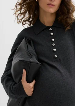 New Vestido premamá/de lactancia de punto fino de algodón orgánico Mujer Premamá