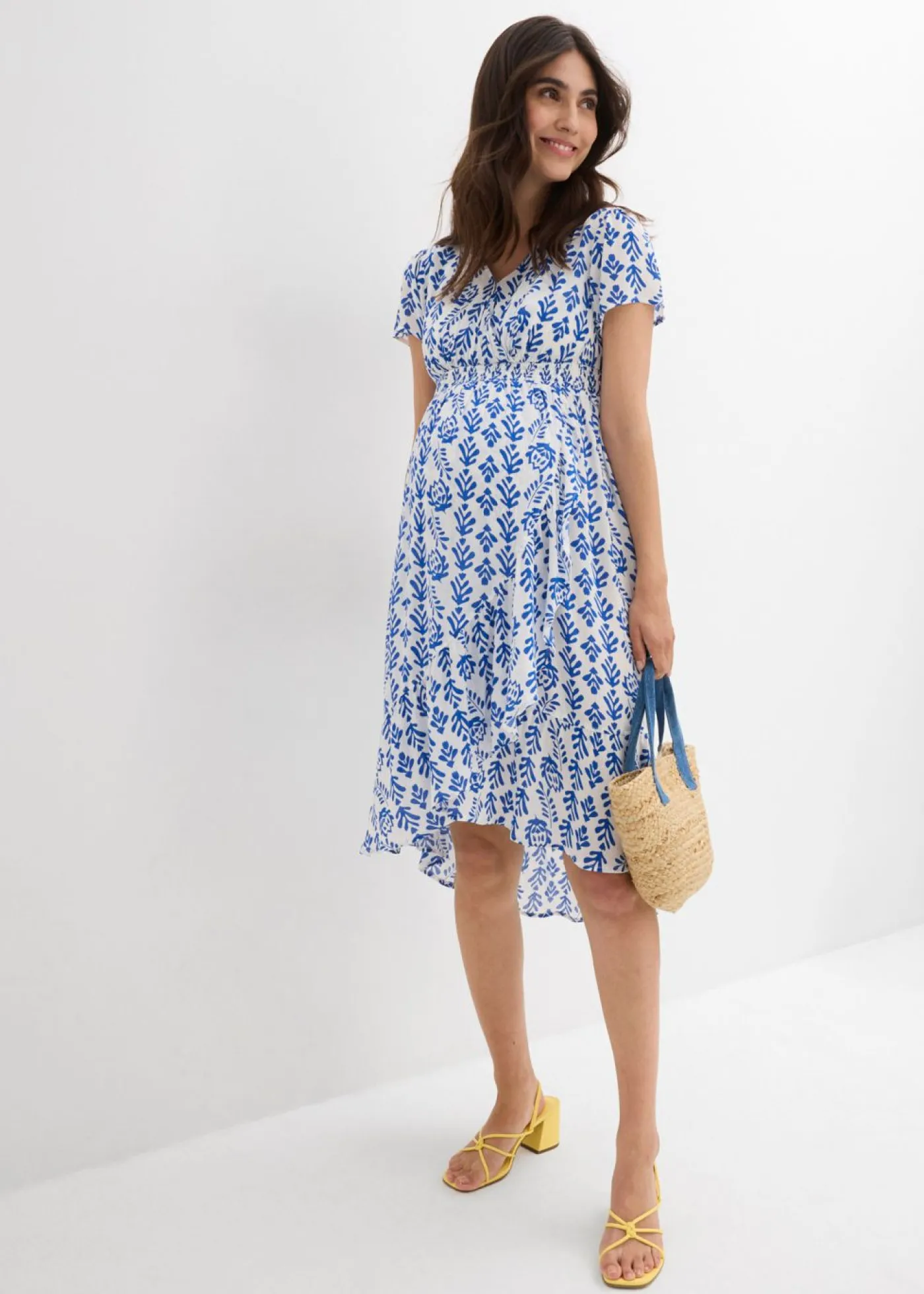 Hot Vestido premamá/de lactancia 2 en 1 de viscosa fluida Mujer Premamá