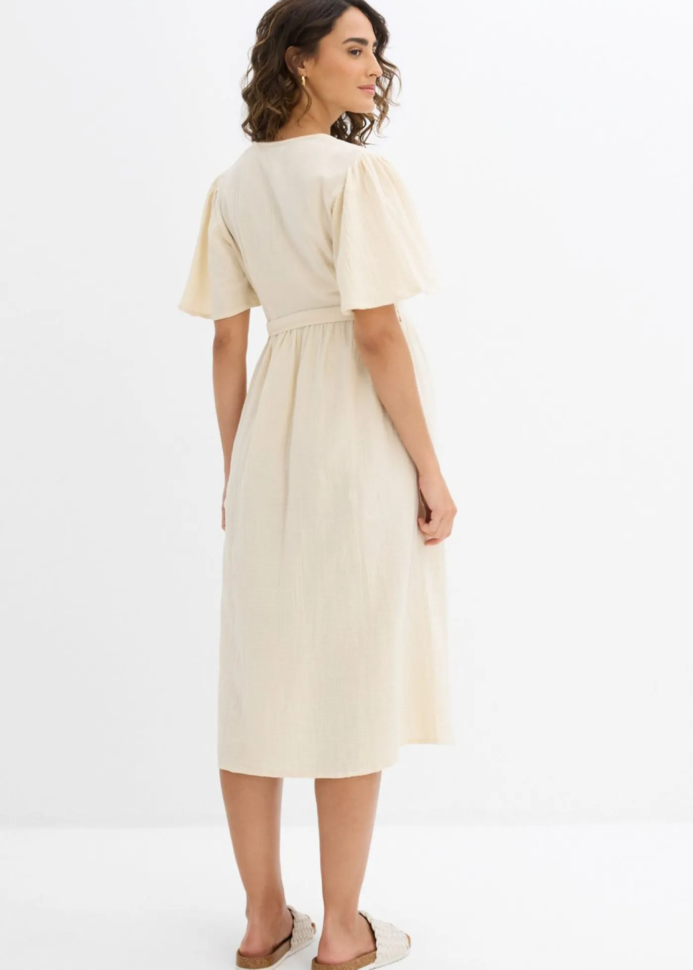 Vestido premamá/de lactancia de muselina de algodón Mujer Premamá